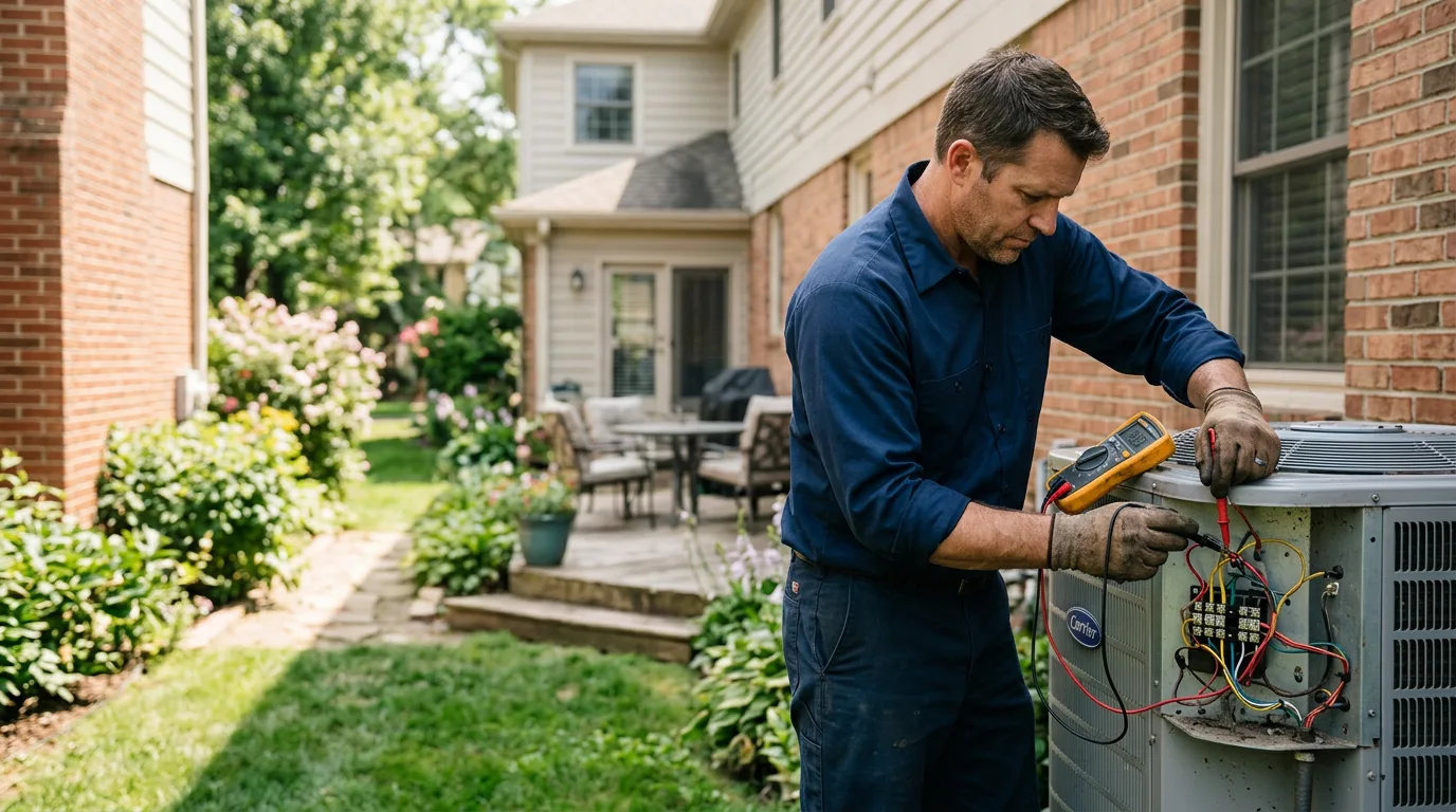 HVAC technician working near Waldron, KS